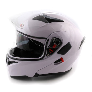 Шлем модуляр Ataki FF902 Solid белыи глянец